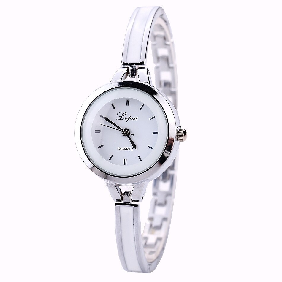 Lvpai Vrouwen Armband Horloge Mode Quartz-Horloge Vrouwelijke Horloges Voor Vrouwen Fine Klok Horloges Relogio Femino Lover 'S # Een: Silver