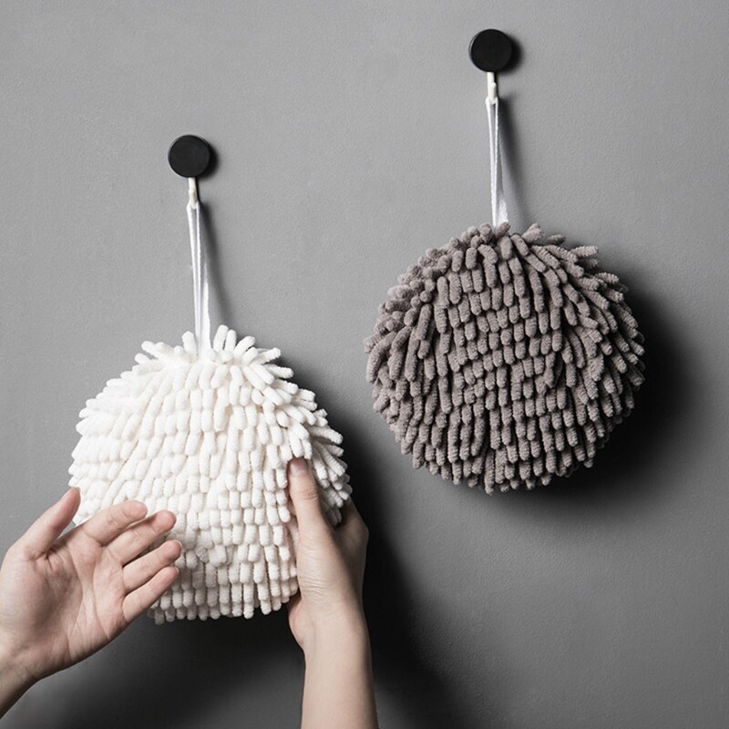 Hand Towel Ball Super Absorbent Wipe Hands Towel Fast Drying Soft Hanging Towels Prevent Bacterial Growth Bathroom Kitchen Acces