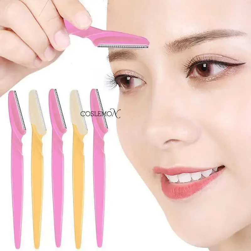 1/3 Uds recortador de cejas afeitadora Facial para mujeres Lade Eye Brow Shaper cara maquinilla de afeitar utensilio para eliminar el vello Facial herramienta cosmética de maquillaje de belleza