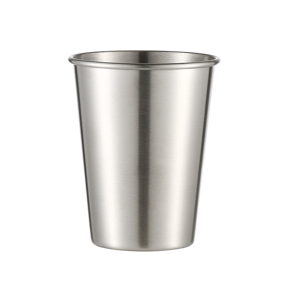 Zilver 3 pcs Roestvrij Staal Duurzame Hoge Temperatuur Drinken Sap Bier Cup Portie Cups home Reizen Picknick Gereedschap H0412