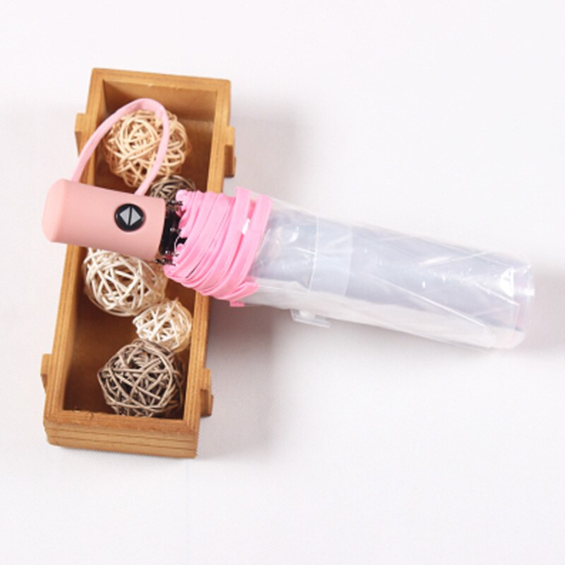 Parapluie Transparent femme | Parapluie pliant automatique, fille blanche, femme parapluie clair, coupe-vent imperméable parapluie pluie, homme japonais: Style 4- No Flower