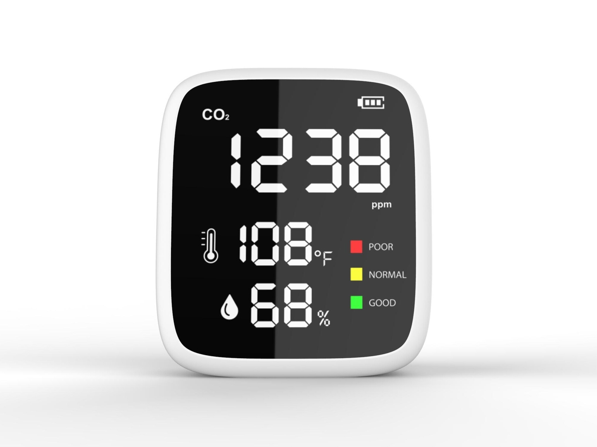 Indoor CO2 Detector Air Monitor Infrared NDIR Detector with Temperature Humidity Detection