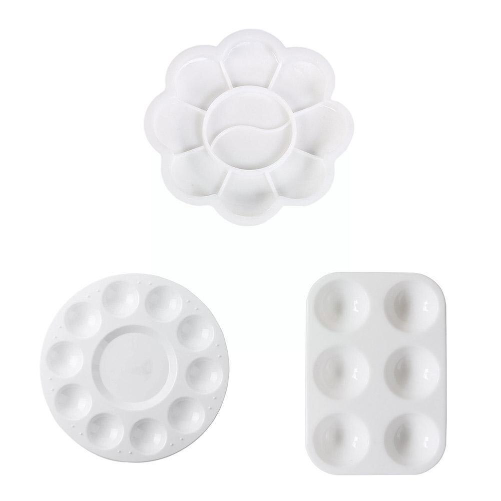 Art Student Verf Palet Lade Acryl Aquarel Gouache Diy Kunst Om Art Wit Palet Gereedschap Palet Schoon Painti h7h0