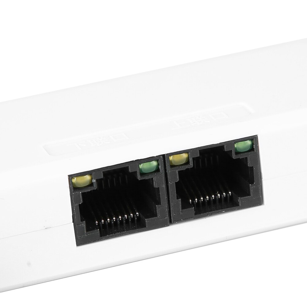 2 port 10/100m poe switch extender power extender bærbar extender til hikvision dahua poe switch / vcr ip kameraer