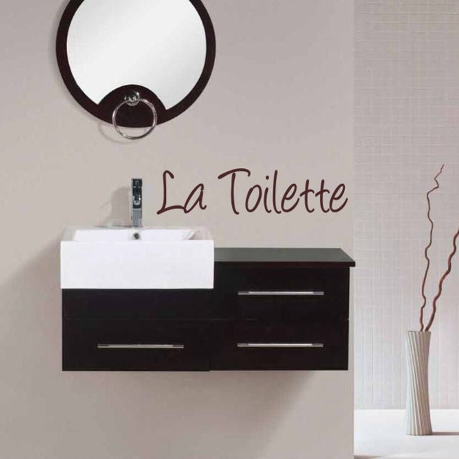 French Home Decoration -Toilet Entrance Sign sticker La Toilette Wall sticker quote decal for france home toilette decor