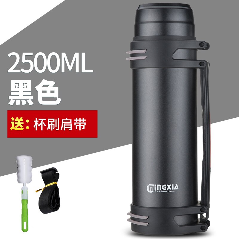 1000-2200ml stora termosar utomhus resecamping bärbar vattenflaska isoleringsvattenkokare för män tetermos i rostfritt stål: R -2500ml