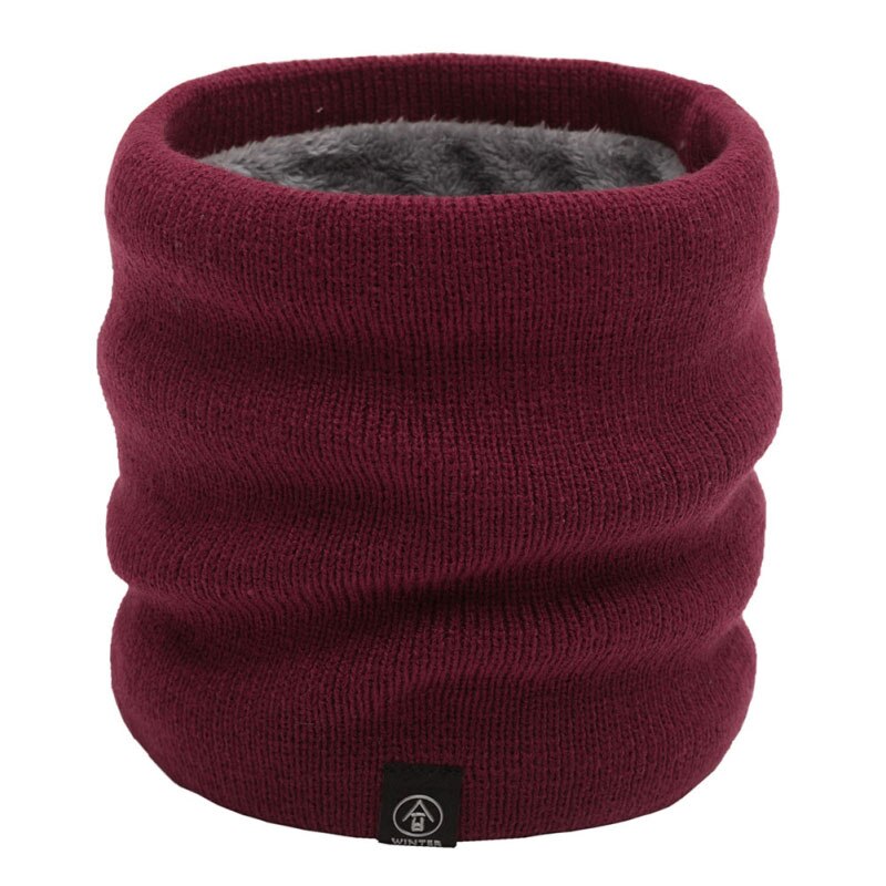 Winter Warme Gestrickte Schals Dicke Elastische betroffen Schalldämpfer Chirldren Hals Wärmer Plüsch Schal Kragen Super Weiche Wilden Schal QW: JR