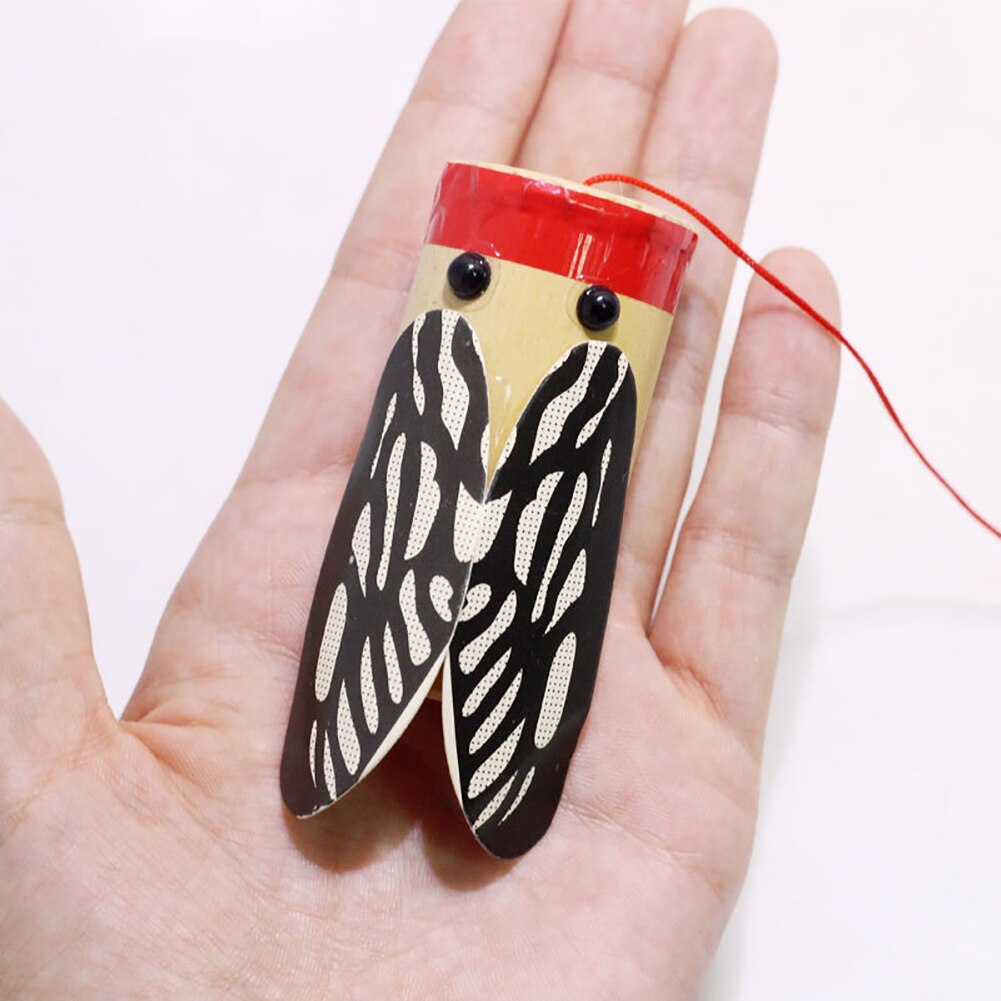 Tige en bois secouant cigale Transmission sonore bricolage expérience éducation enfants jouet pour enfants d'anniversaire
