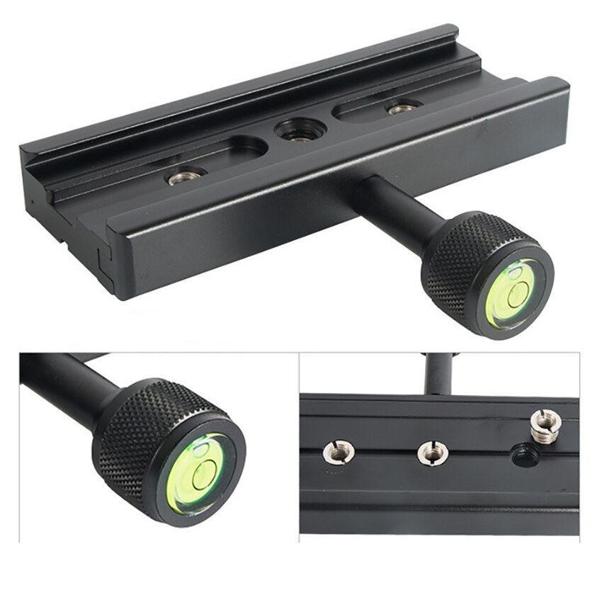 Aluminium schnell Freisetzung Klemme mit 3/8 "-1/4" Schraube Adapter und blasiert Hebel für DSLR Kamera Stabilisator Ball kopf