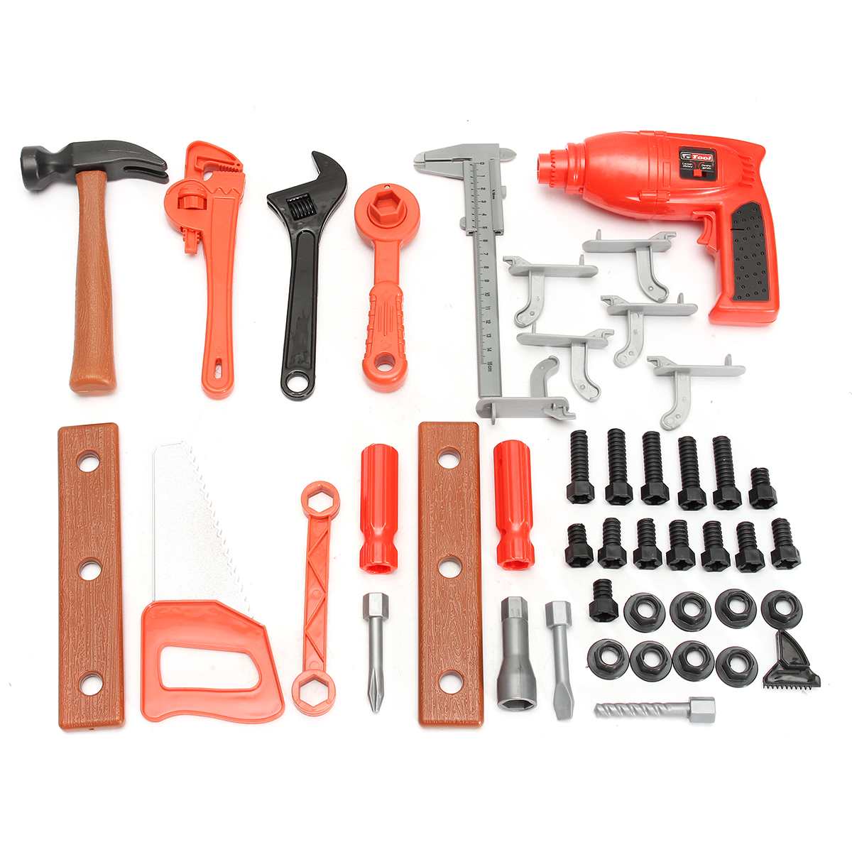 69 Stks/set Kidstoolbox Kit Kinderen Simulatie Reparatie Tools Werkbank Speelgoed Set Techniek Leren Speelgoed Plastic Hand Diy Gereedschap