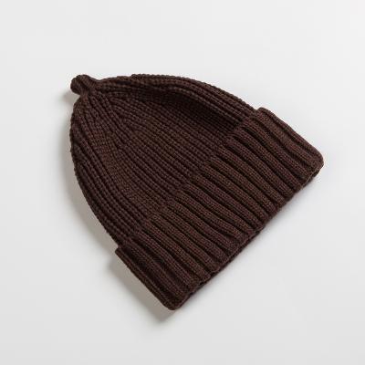Cokk sød hue kvinder efterår vinter hue strikkede huer til kvinder piger motorhjelm tyk varme hue hue kvinde gorro: Brun
