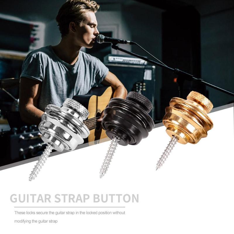 Guitar rem knap dygtig fremstilling musikinstrumenter tilbehør guitar bas rem knap lås spænde stroplock