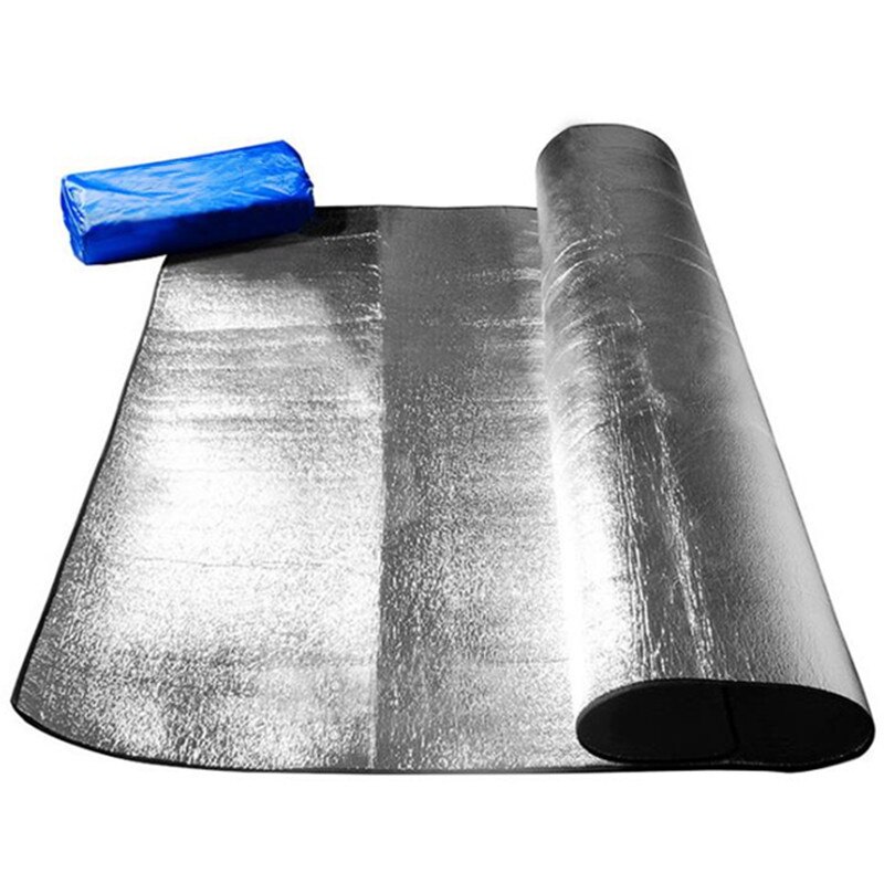 Alfombra impermeable ultraligera portátil para acampar, manta de pícnic plegable para exteriores, carpa, colchón para dormir, estera de suelo de espuma de aluminio
