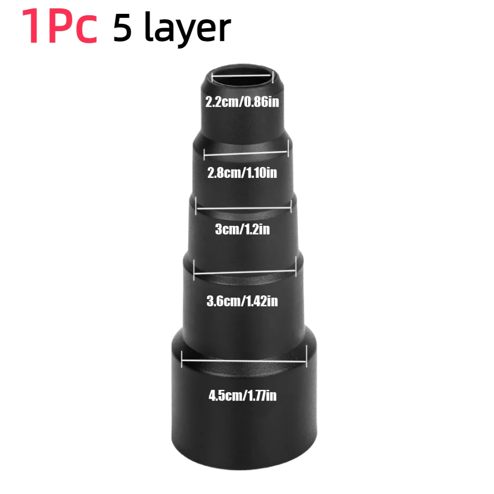 1-3 stk. 22mm 28mm 30mm 36mm 45mm- kobling universell støvsugerslangeadapter støvoppsamler 4-- etterslep /5- -lagskobling: Mørk grå
