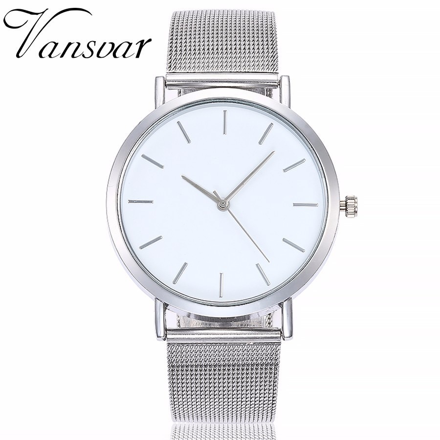 Vansvar Mode Vrouwen Crystal Rvs Analoge Quartz Horloges Vrouwen Armband Horloge Relogio Feminino