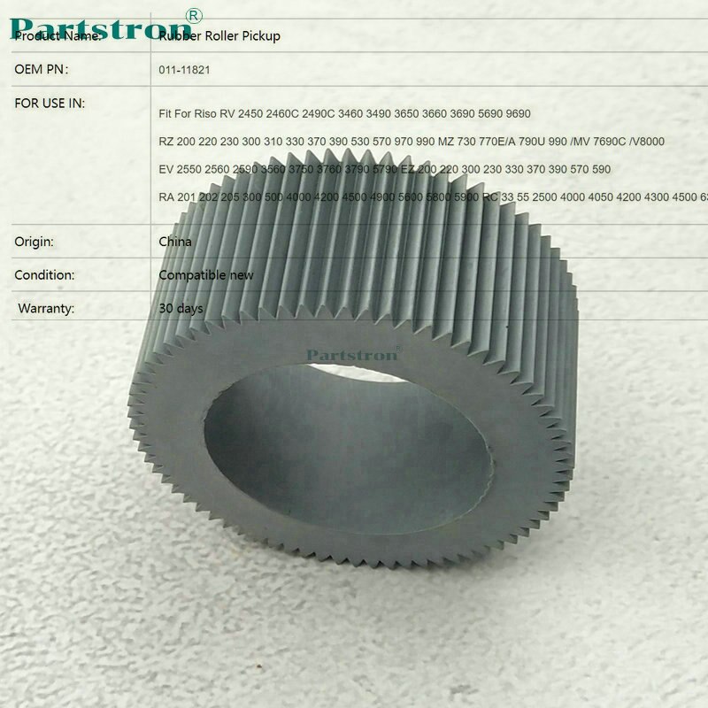 Parstron Rubber Roller Pickup 011-11821 voor gebruik in RISO RV RZ EV EZ MV MZ RA RC V8000 duplicator Onderdelen