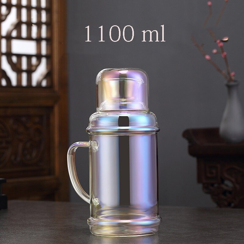 retro glasscold wasserkocher Bunte transparent große-kapazität Wärme-beständig glas wasserkocher Kann beheizt werden Haushalt täglichen bedarfs: 3