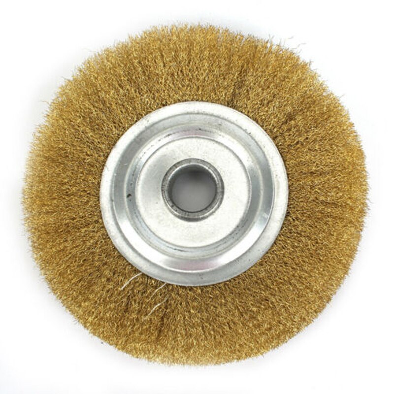1pc Copper Wire Wheel Brush 16mm 125mm Polisher Hand Tools Deburring Descaling Polishing Wire Brushes