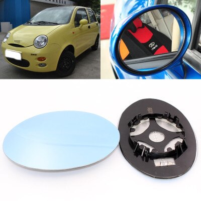 Para Chery QQ3 gran campo de visión espejo azul anti espejo retrovisor del coche calentamiento modificado gran angular reflectante marcha atrás de la lente