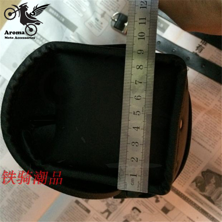black leather scooter saddle bags motocross luggage motorbike saddlebag unviersal moto tail bag leather motorcycle head bag