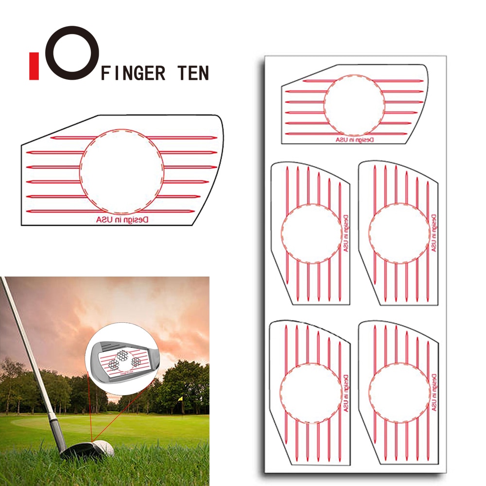 125 pçs ferramenta de auxílio à formação do balanço do golfe etiquetas de fita impacto ferros profissional bola bater board recorder transporte da gota