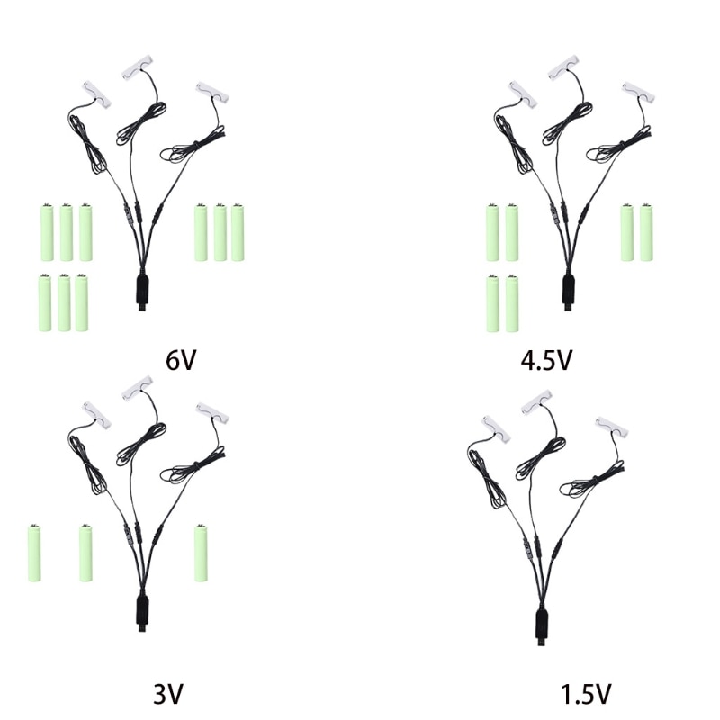 3in1 Aa Batterij Eliminator Usb Voeding Vervangen 1-4pcs1.5V Aa Batterijen Voor Klok Speelgoed Camera Gameboy Zaklamp Radio