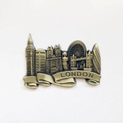Metal 3D Fridge Magnets British Tourist Souvenir London Big Ben Decorative Refrigerator Magnetic Stickers