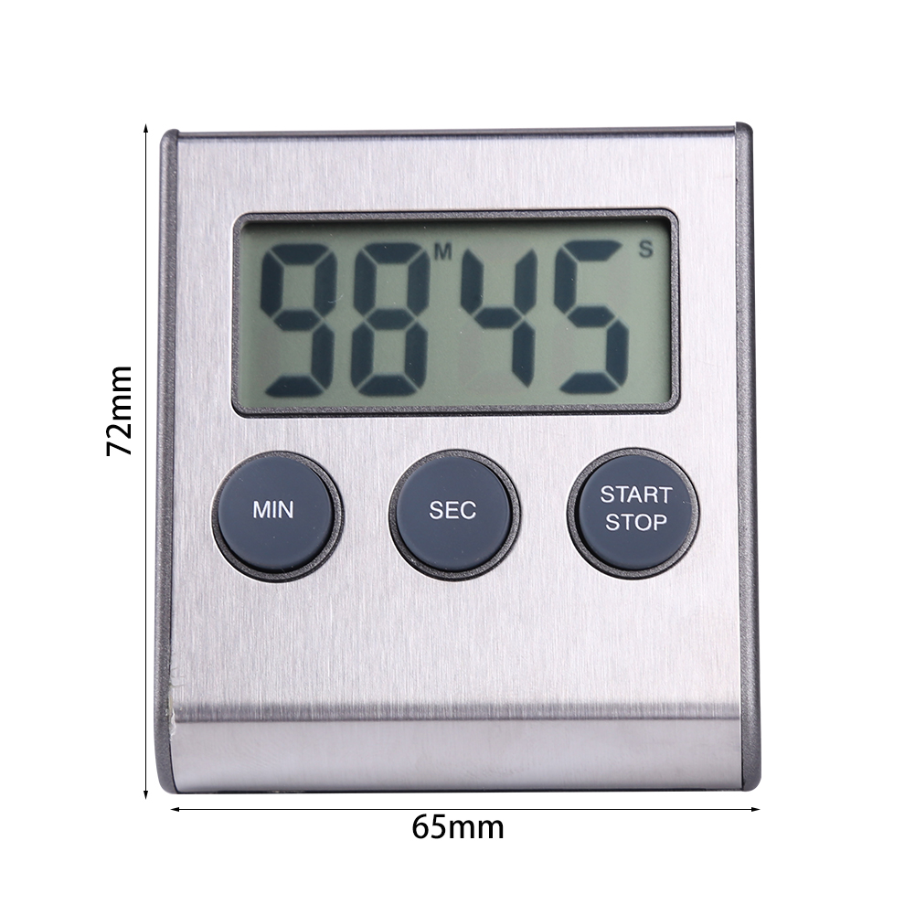 Kitchen Timer Digital Magnetic Digital Chronometer LCD Digital Screen Alarm Magnet Clock Cooking Count Up Countdown Stopwatch