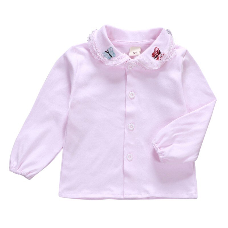 Kinderkleding Meisjes Witte Blouse Lange Mouwen Kinderen Shirts Meisje Blouses School Kleding Kids Tops