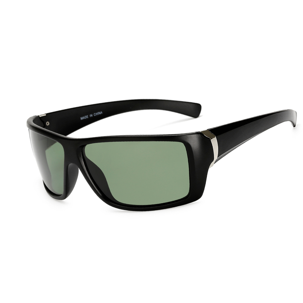 AIELBRO hommes polarisé cyclisme lunettes de soleil dégradé mâle conduite verre UV400 polarisé lunettes Style lunettes lunette: C02 SandBlack Green