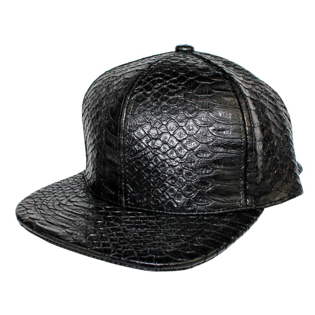5 Panel White and 6 Panel Black Snapback PU Faux leather Structured Baseball Cap 60% Off Promotional Baseball Cap