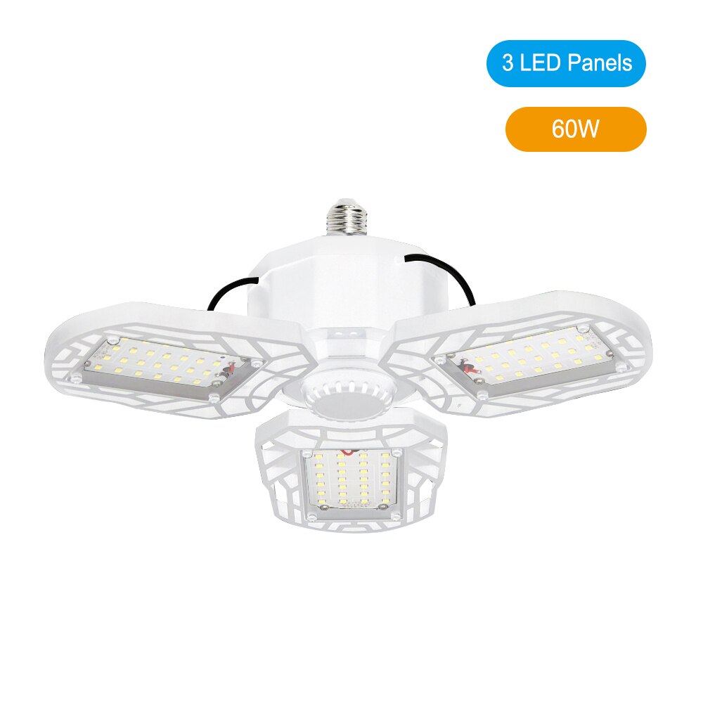 Superkirkas teollisuusvalaistus 30-120w e27 led tuuletin autotallin valo 6000lm 220v 6000k led high bay teollisuusvalaisin työpajaan