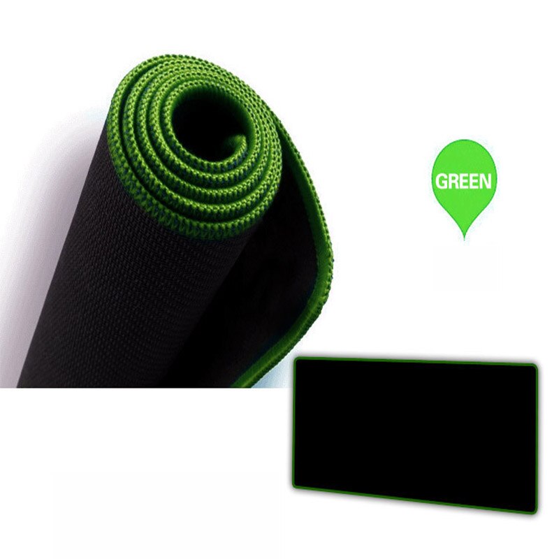 Xgz 1200*600 3mm xxl preto gaming mouse pad grande tapete personalizado engrossado teclado de mesa 4 cores bloqueio borda csgo: 300X600X2 Green lock