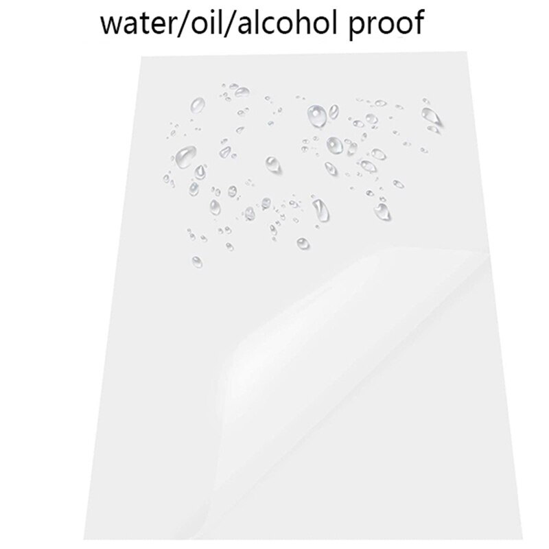 50 Sheet Printable Polypropylene Sticker Paper for Inkjet Printer Glossy White Waterproof - A4 Size 8.5 Inch X 11 Inch