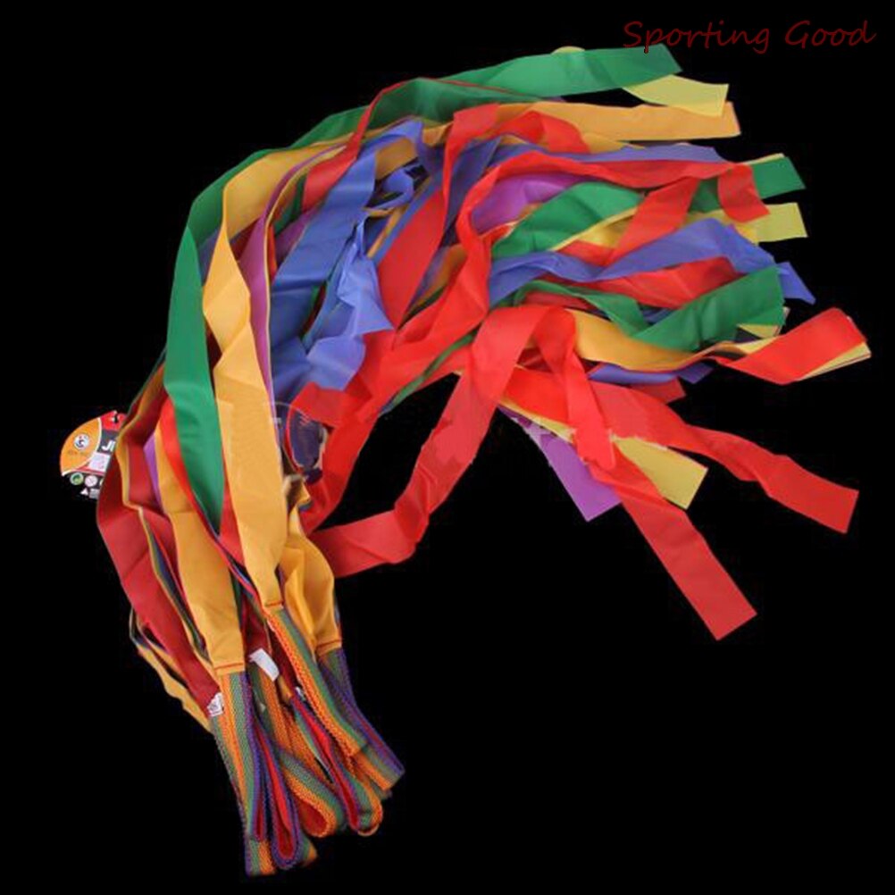 Regnbåge sport dans band barn gym rytmisk gymnastik konst gymnastiska övningar cheerleading fitness