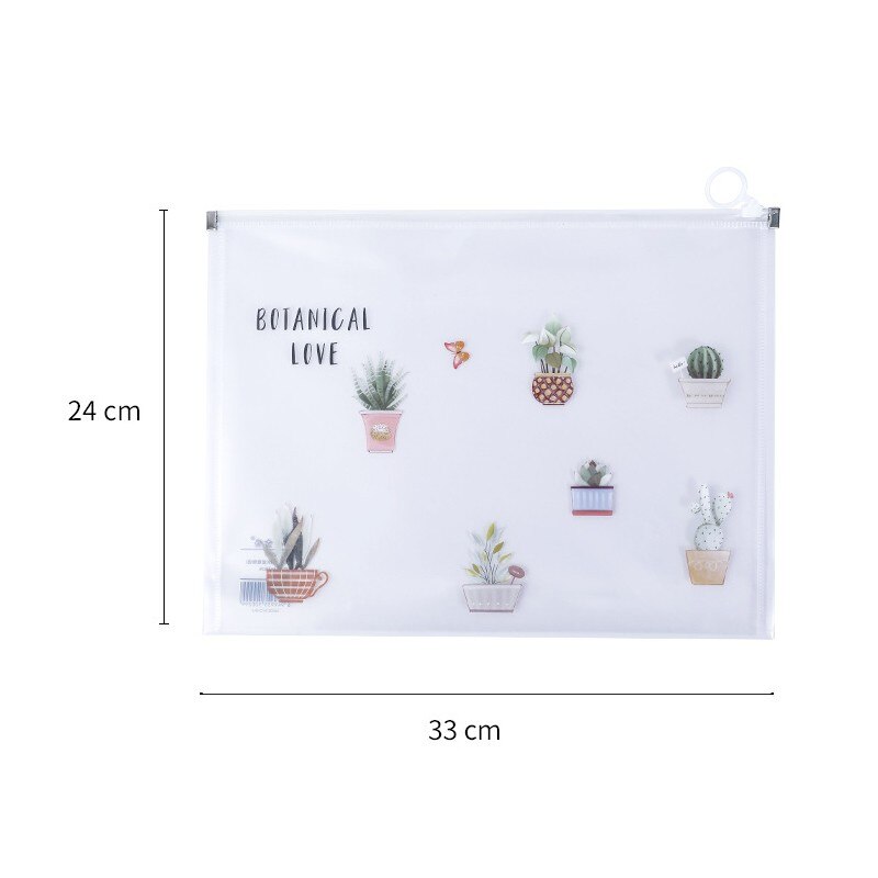 1pcs A4/A5/A6 PVC Document File Bag Waterproof Student Stationery School Supplies