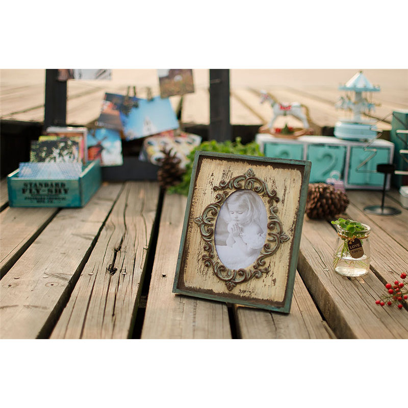 Vintage Photo Frame Home Decor Wooden Wedding Desktop Wall Picture Frame Birthday