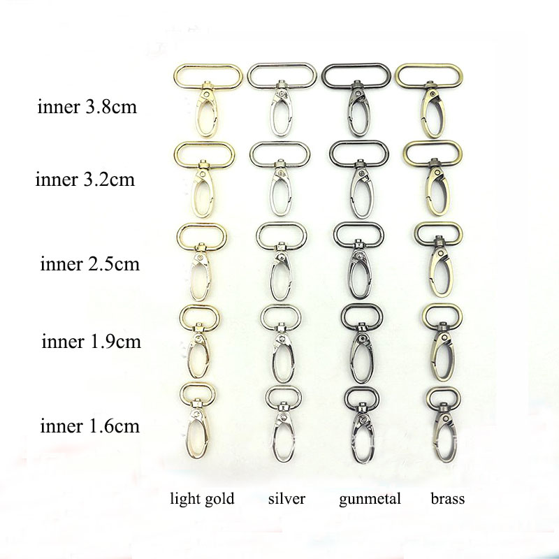 50 Stuks 16-38Mm Zak Band Hanger Haak Gesp Metalen Swivel Kreeft Sanp Sluiting Diy Singels Haken Sleutelhanger trigger Gespen Accessoire
