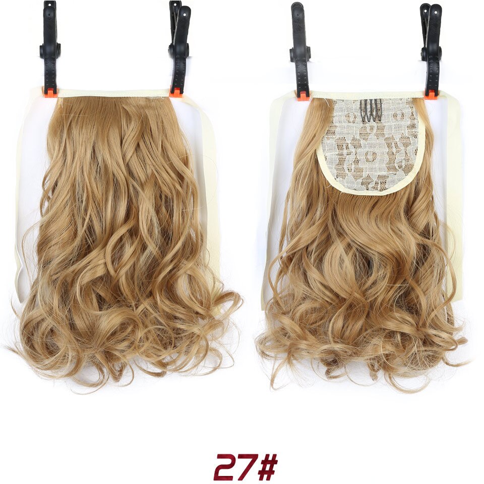 LUPU-coleta de pelo corto rizado para mujer, extensión de cabello con cordón, postizo sintético resistente al calor, tocados: 103