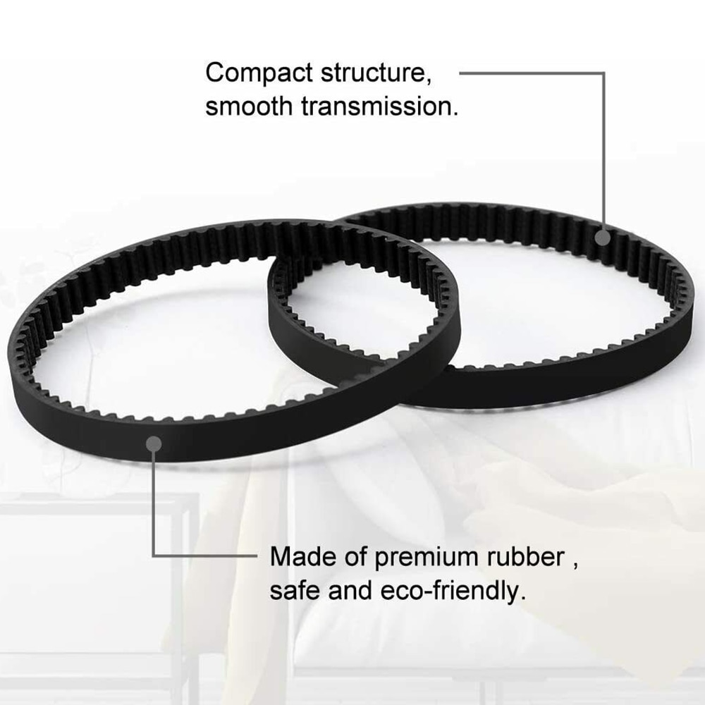 2Pcs Vacuum Belt For Shark Navigator Lift-Away Pro NV352 NV355 NV356 NV357 Brush Roller Bar Connects