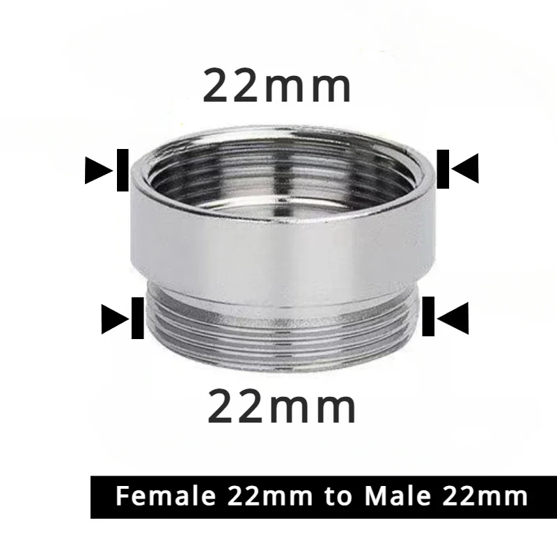 Stainless Steel Faucet Connector M22 To M20 M18 M1/2" Thread Joints Water Purifier Accessory Kitchen Water Tap Adapter Fittings: light green