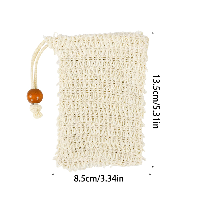 5–50 Stück natürliche Sisal-Seifenbeutel, Duschbad, Peeling-Seifenschoner, Beutelhalter für Bad und Dusche, Seifenverpackung, Netzbeutel