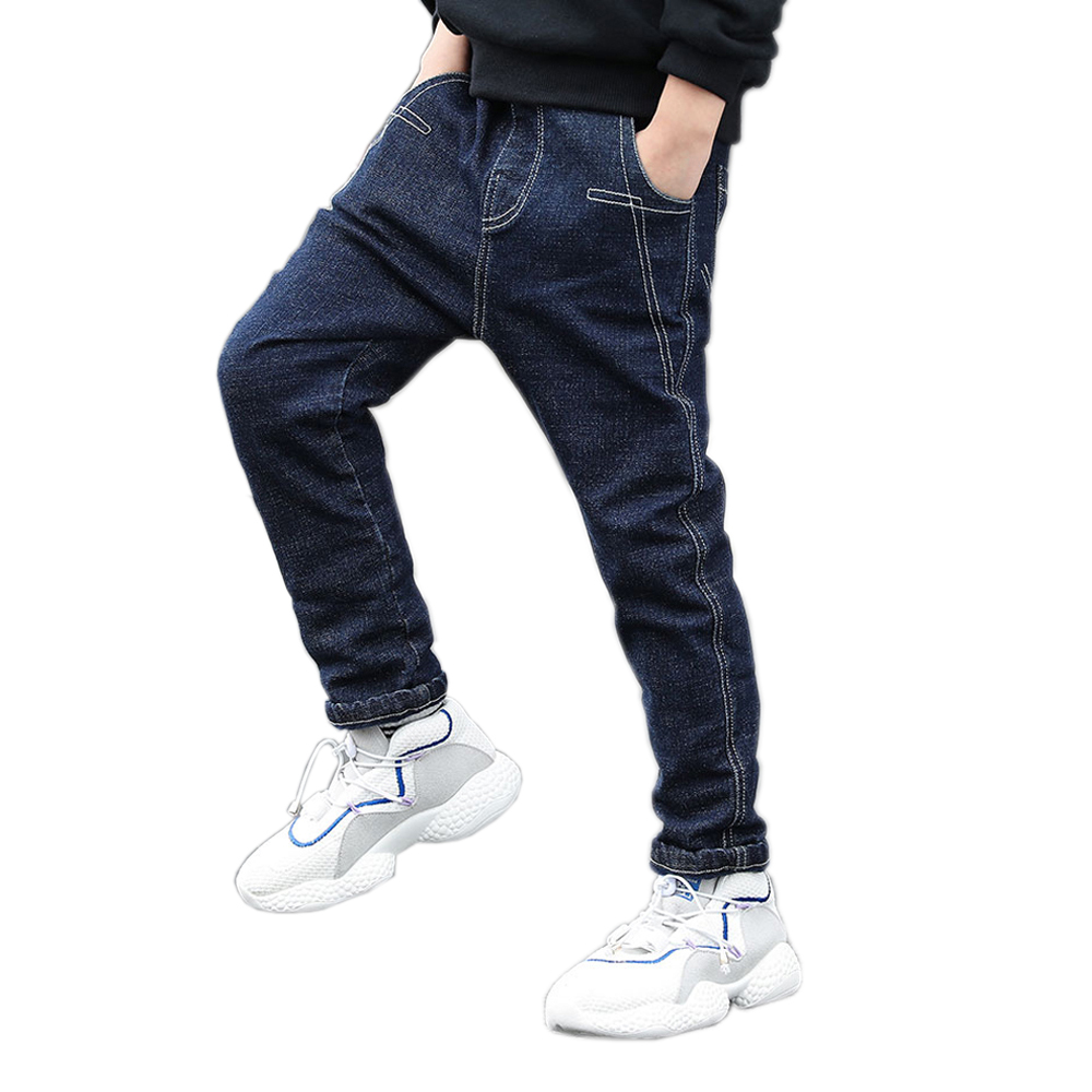 Ienens 5-13Y Jongens Kleding Slanke Rechte Jeans Klassieke Bodems Kinderen Denim Kleding Lange Broek Kids Baby Boy Casual Broek: 9T