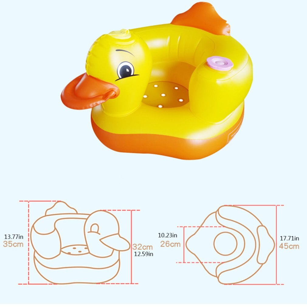 Portable Bath Stool Chirld Learning Desk Baby High Chair Baby Inflatable Animal Sofa Learning Seat Dining Chair