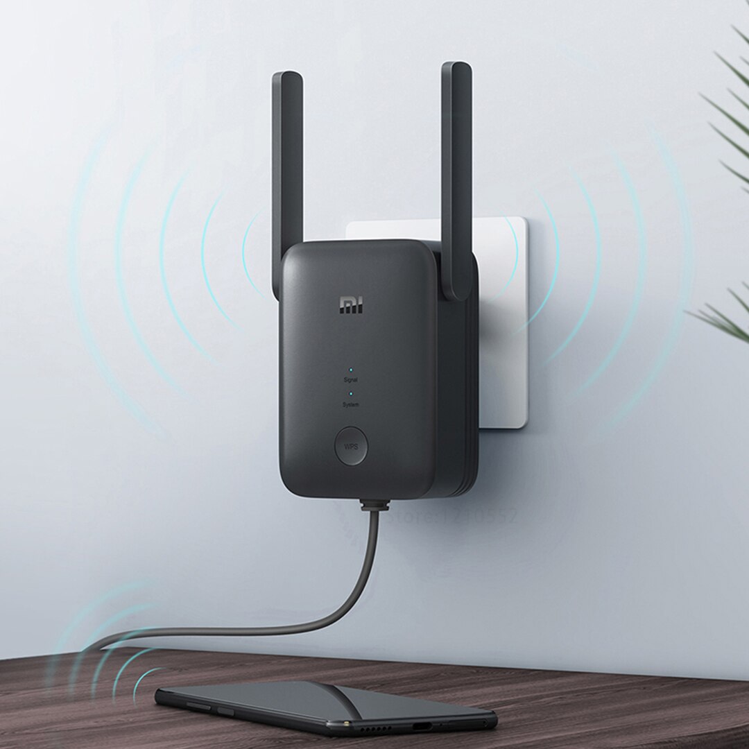 Nova versão global xiaomi mi wifi faixa extensor ac1200 2.4ghz e 5ghz banda 1200mbps ethernet porto amplificador wi-fi roteador de sinal