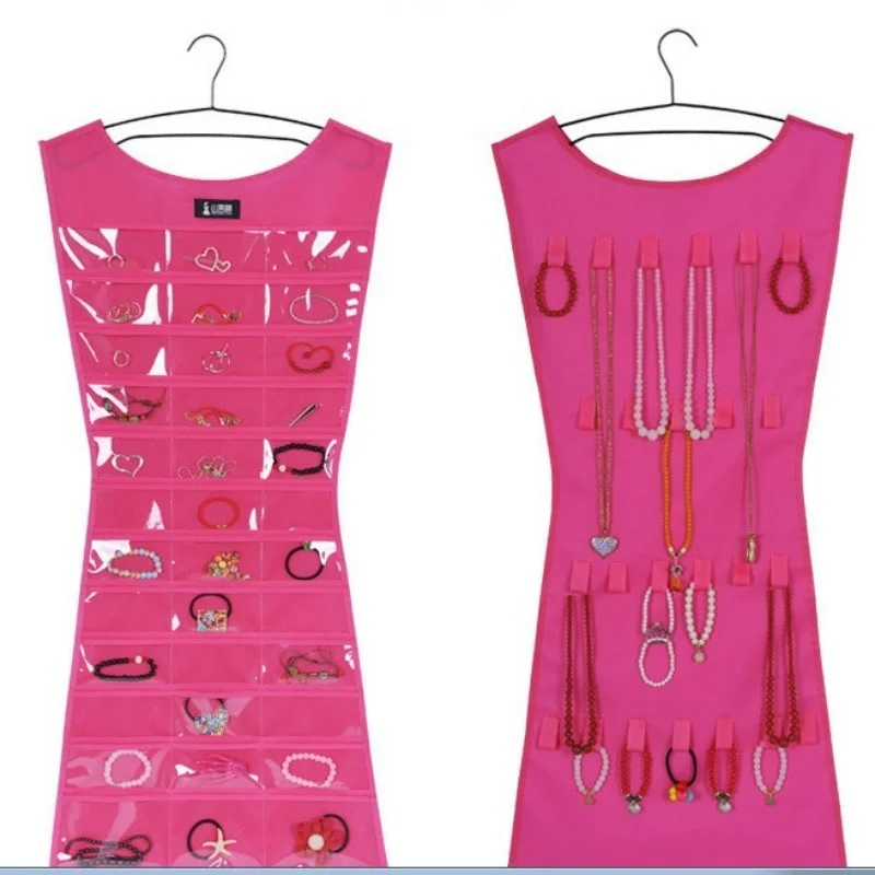 Hangende opbergtas Sieradenhouder Ketting Armband Oorbel Ring Sieradenorganisatoren en opbergdoos voor sieraden (geen hanger)