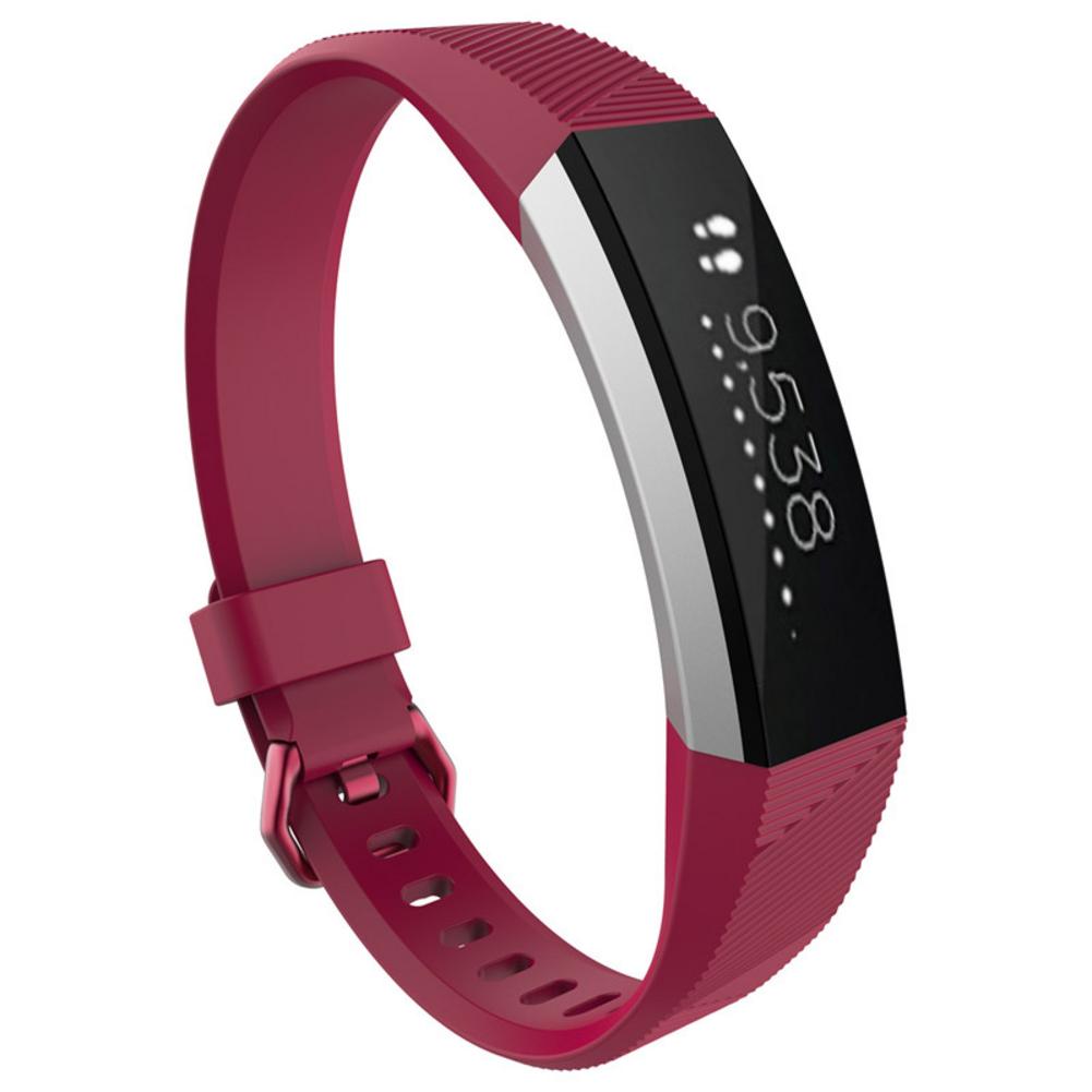 Silicone Watch Band For Fitbit Alta HR Watch Replacement Wristband Strap Classic Watchband Accessories: Hot Pink