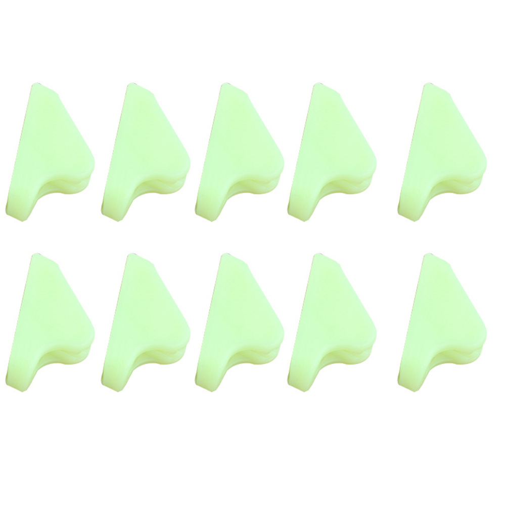 10pcs Reminder Luminous Rope Triangle Plastic Anti-Tip Practical Alert Camping Outdoor Tent Buckle Adjustable Mlutifunctional