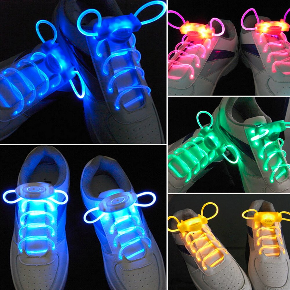 LED Sport Veters Flash Light Glow Stick Strap Schoenveters Disco Party Club 4 Kleuren