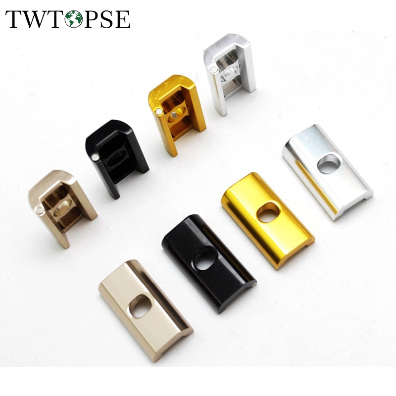 TWTOPSE Cycling Bike Magnetic Hinge Clamp Plate For Brompton Folding Bike Bicycle C Clamp Plate Lightweight 31.8g Aluminum Alloy
